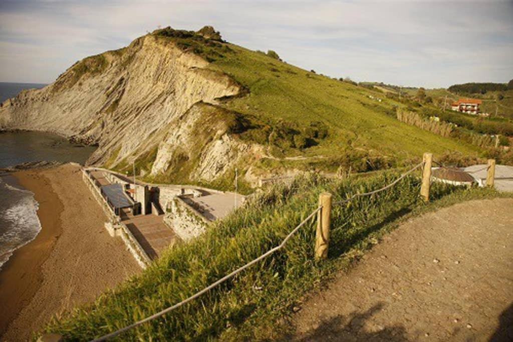 Apartmán 2 Habit, Sala, Terraza, Jardin, Parking Gratis Zumaia Exteriér fotografie